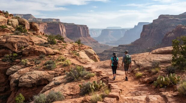 explorez les plus belles randonnées des parcs emblématiques de l’ouest américain et préparez une aventure inoubliable entre canyons, montagnes et grands espaces.