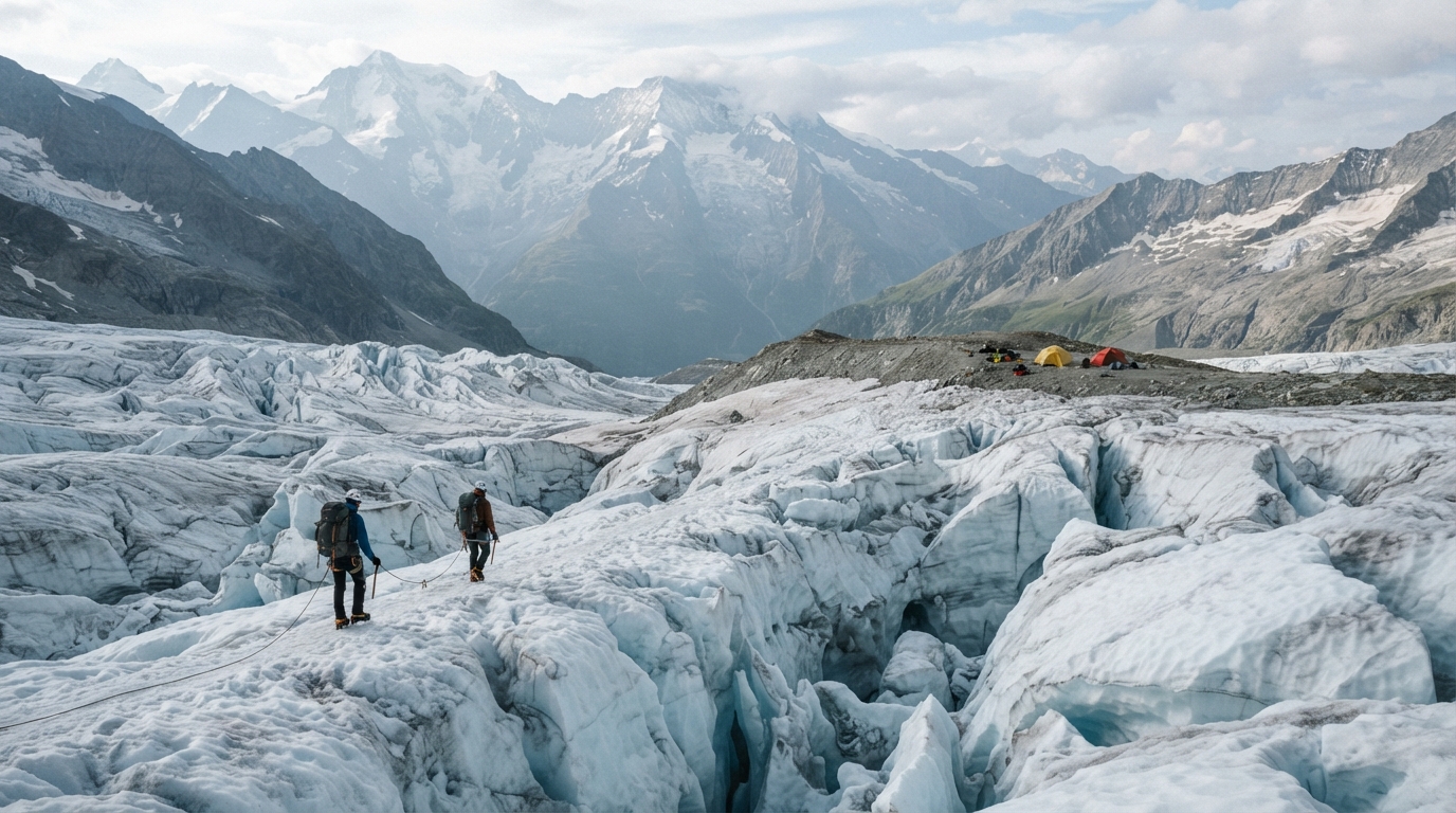 partez pour deux jours d’exploration au cœur du glacier d’aletsch, entre paysages alpins grandioses, panoramas spectaculaires et aventures inoubliables.