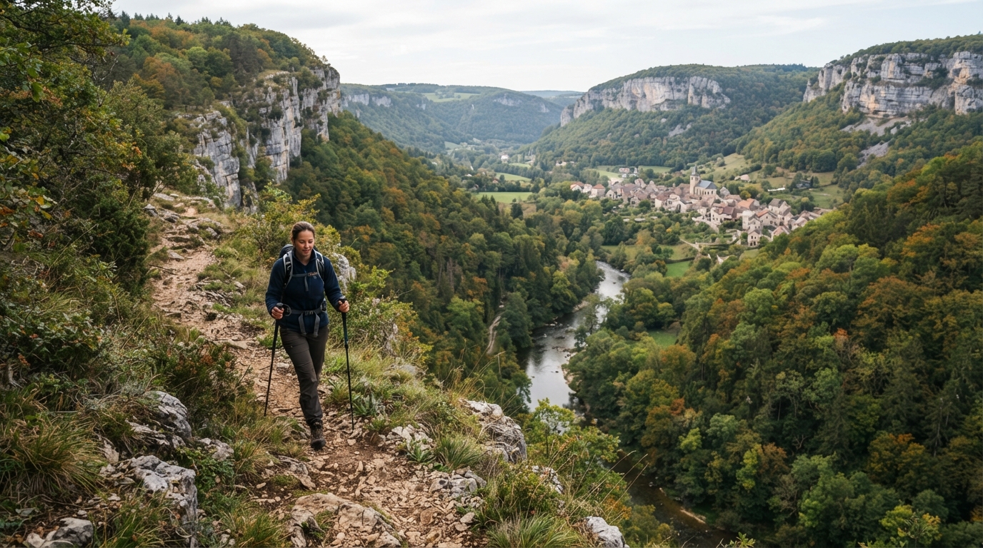 partez à la découverte du gr®145 dans le doubs : une randonnée historique sur la via francigena, entre paysages remarquables, patrimoine et villages de caractère.
