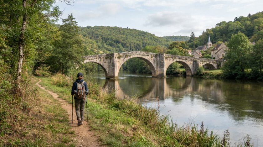 parcourez le gr®145 dans le doubs et découvrez paysages, patrimoine et étapes incontournables de la via francigena.